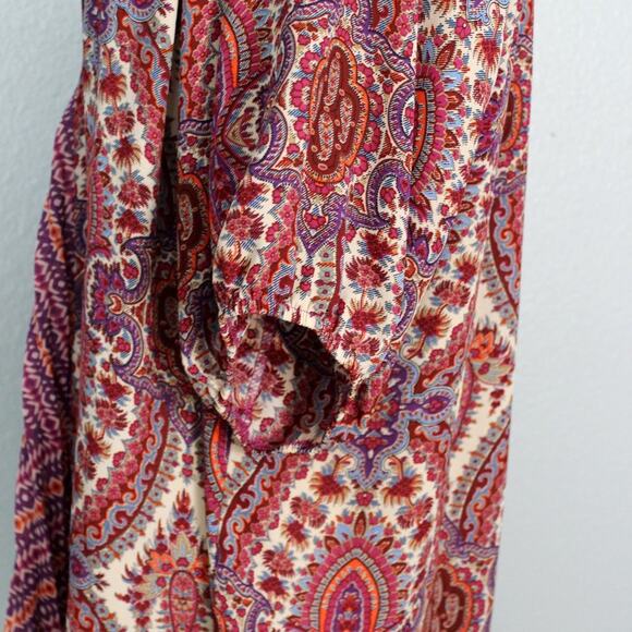 One World Boho Peasant Blouse With Tassels Size XL Live and Let Live - Picture 6 of 12